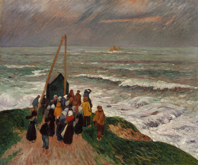 L’Attente du retour des pêcheurs [Esperando el regreso de los pescadores], 1894